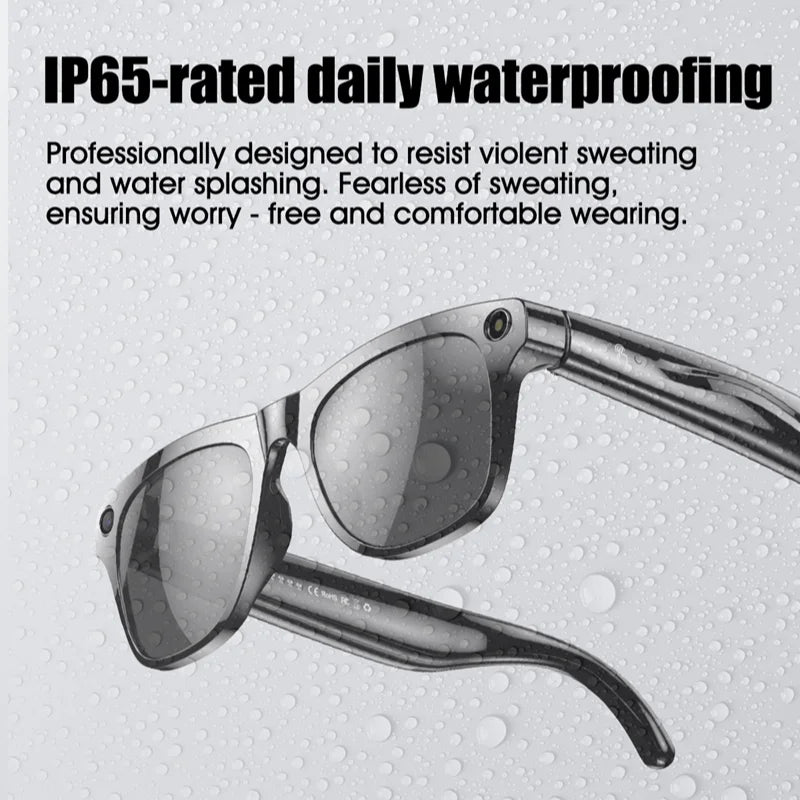 4K AI Smart Glasses with Camera, Bluetooth, Music & Translation