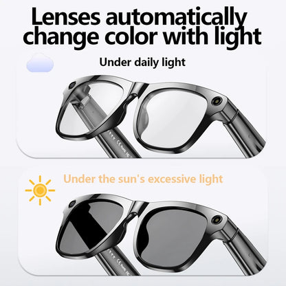 4K AI Smart Glasses with Camera, Bluetooth, Music & Translation
